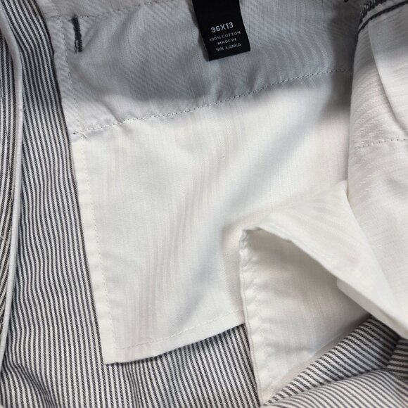 Murano Men’s Gray Pinstripe Cotton Shorts – Size 36 x 13 – NWT - Picture 12 of 15